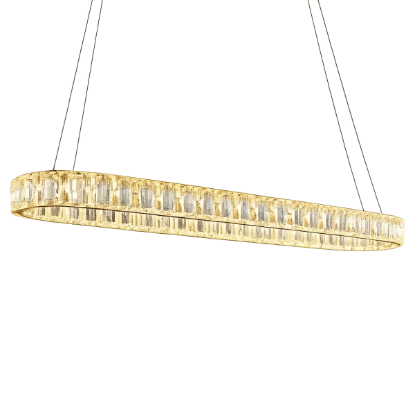 Pendant lamp Crystal L150 BRS LED 55W 3CCT